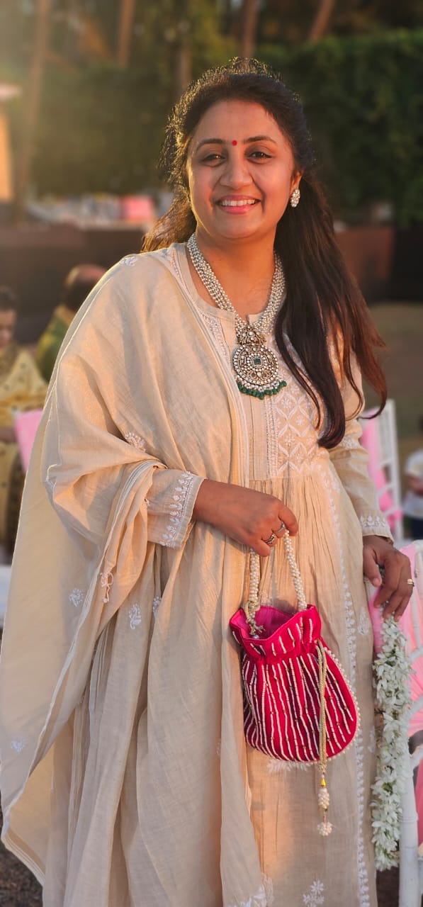 PEARL A-LINE TISSUE SILK SUIT