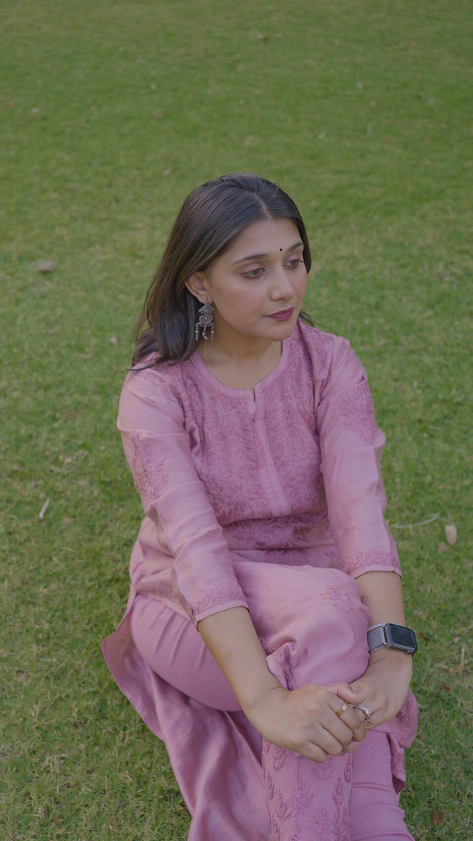 CHANDERI STRAIGHT KURTA