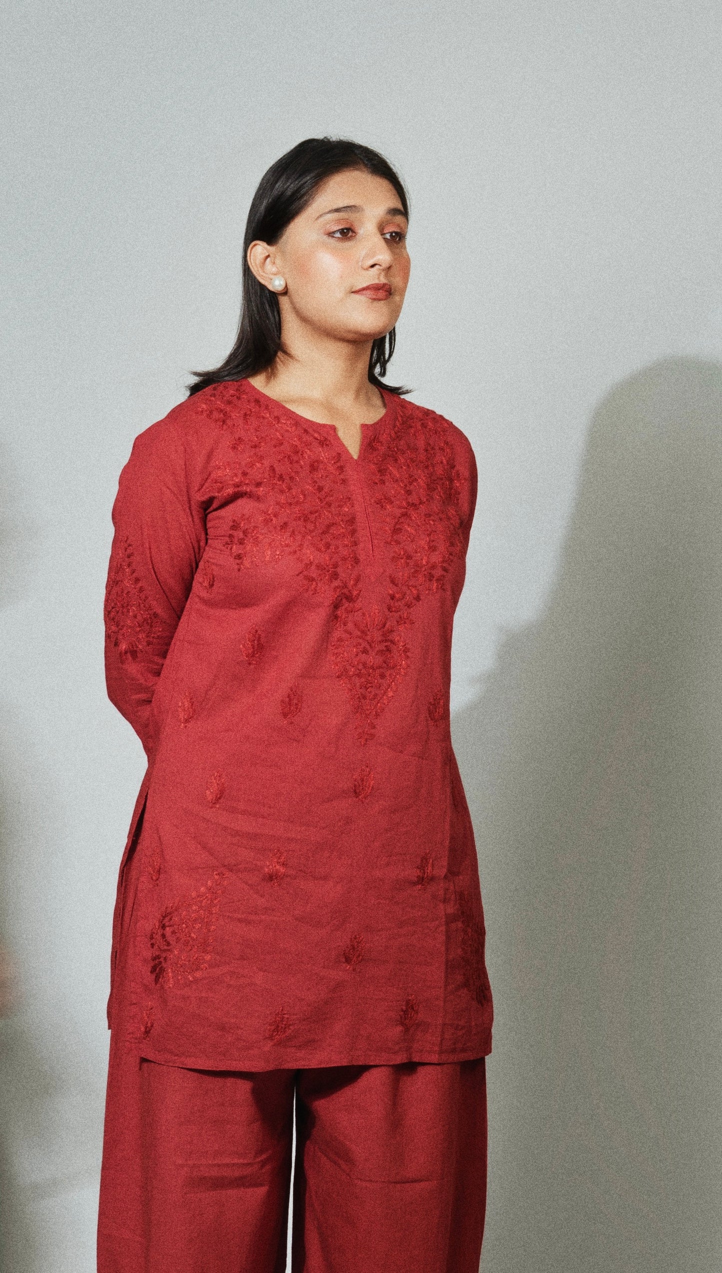 Slit Mul Cotton Co-Ord Set