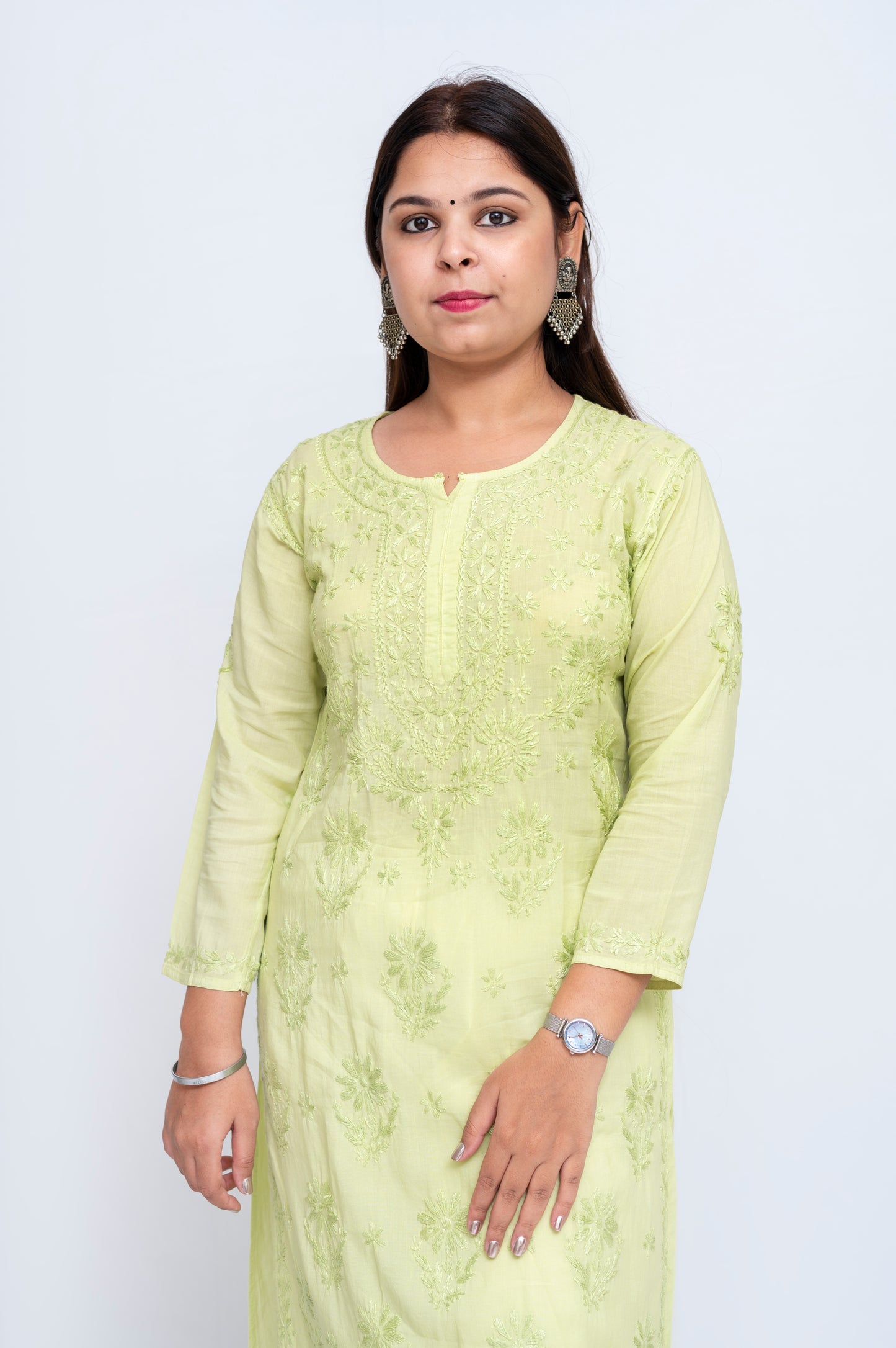 Chikankari Mul Cotton Kurta