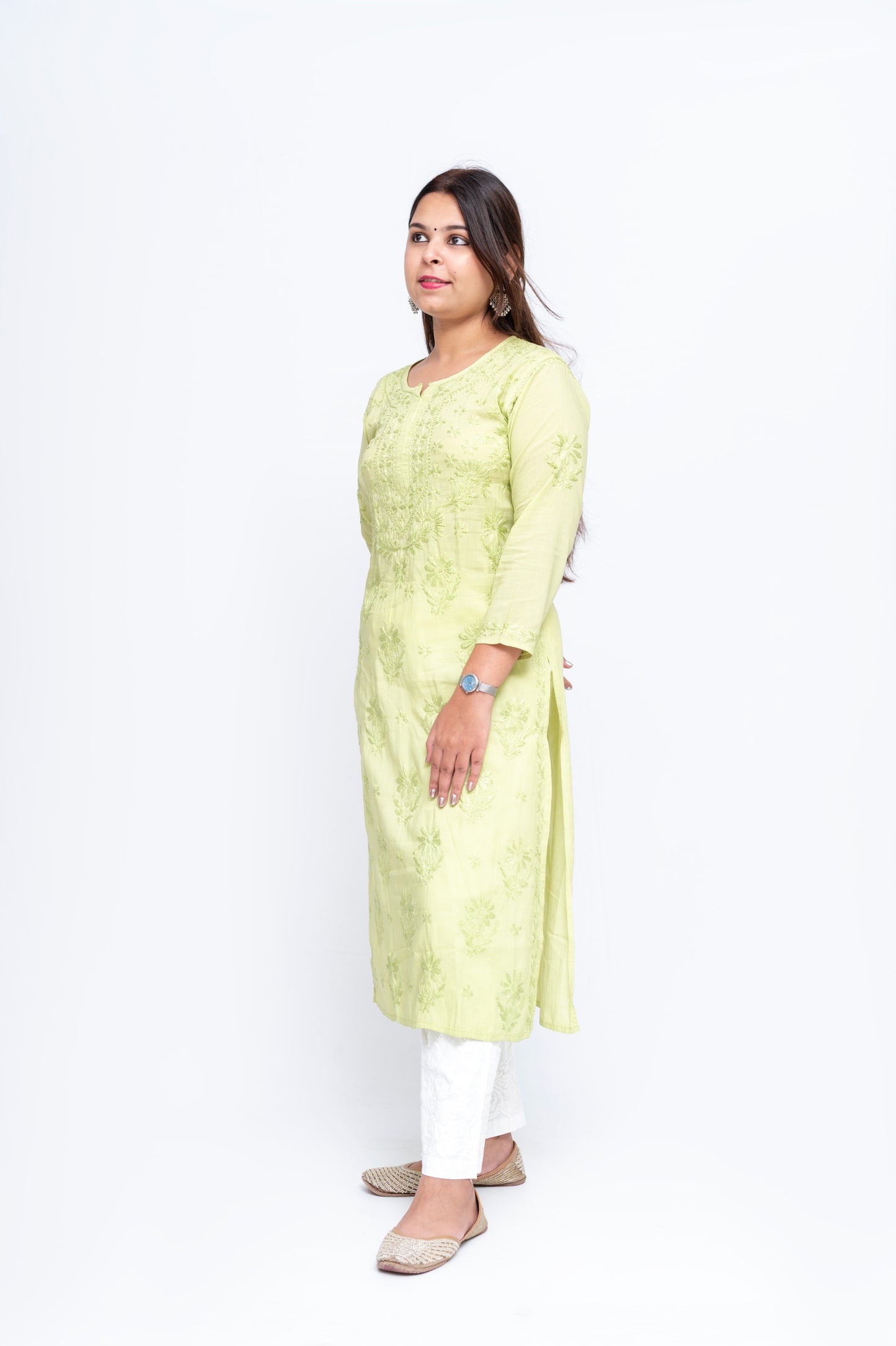 Chikankari Mul Cotton Kurta