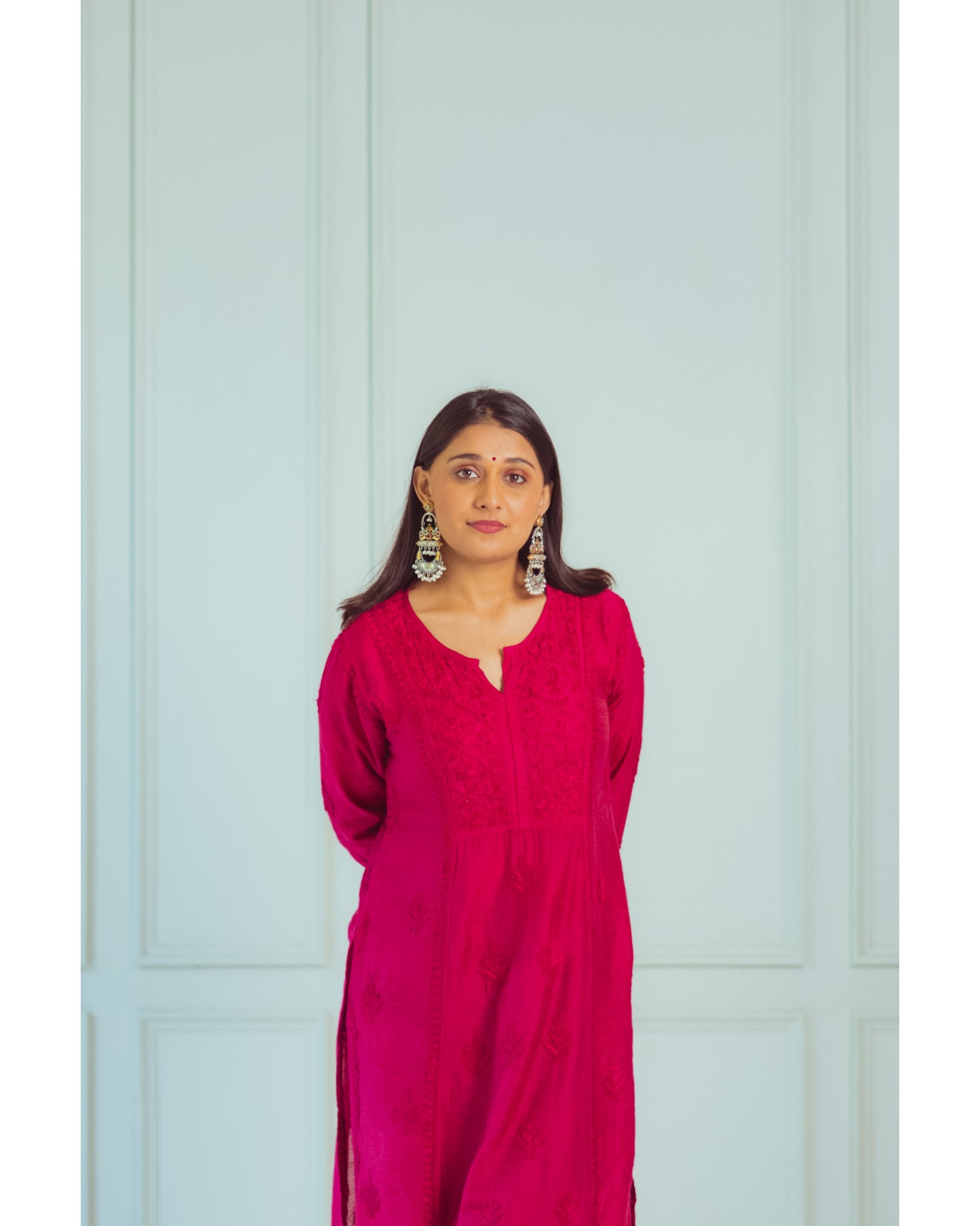 SHEETAL CHANDERI A-LINE KURTA