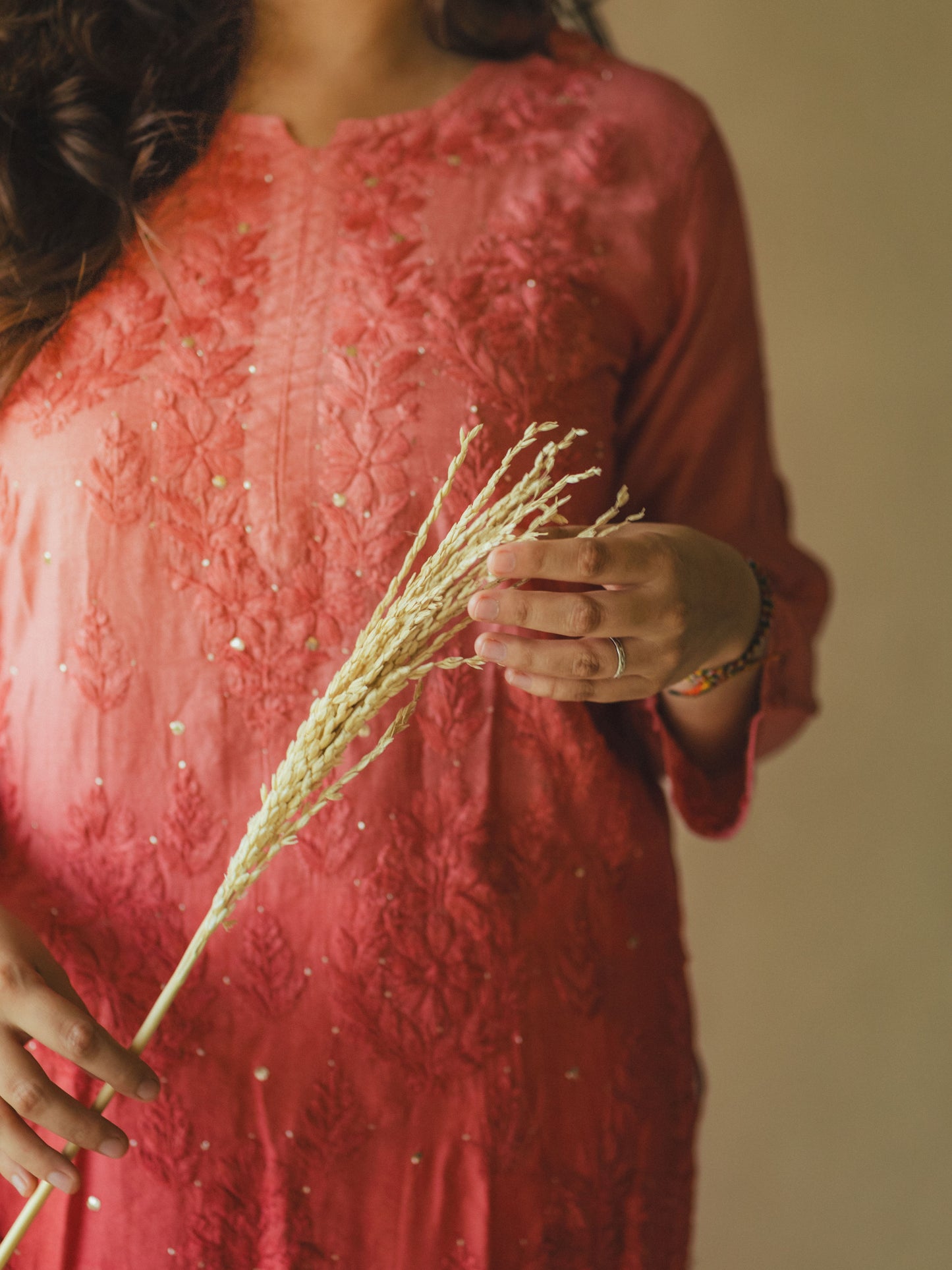 Chanderi Ombre Kurta